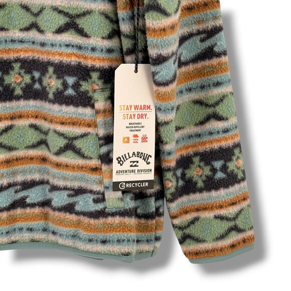 Billabong A/Div Boundary Mock 3 Half-Zip Pullover Fleece Sweatshirt Womens Sz M - Picture 4 of 8